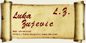 Luka Žujević vizit kartica